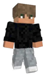 copperfield and blue charcoal Minecraft skin — Classic model