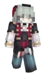 baltic sea and black Minecraft skin — Slim model