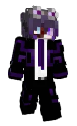 black and tolopea Minecraft skin — Slim model