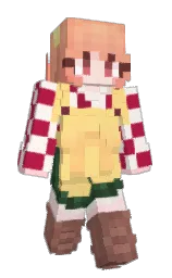 maroon flush and linen Minecraft skin — Slim model