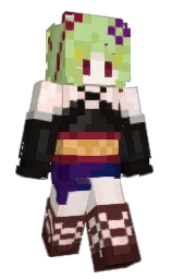 Texassy_Rachel's Minecraft skin wearing the Pan cape