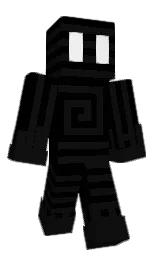 black and cod gray Minecraft skin — Classic model