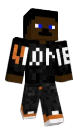 black and dark ebony Minecraft skin — Classic model — first worn by TomJacob