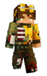 cioccolato and selective yellow Minecraft skin — Slim model — first worn by LittlesMC