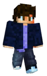 blue zodiac and portage Minecraft skin — Classic model — first worn by PhynxYT