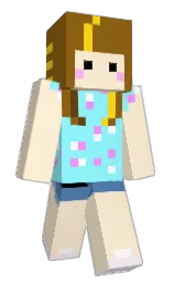 pink lady and hawaiian tan Minecraft skin — Slim model — first worn by FancyBowTie