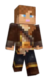 Rustyshrapnel's Minecraft skin wearing the Migrator cape