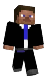 black and santa fe Minecraft skin — Classic model