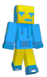 dodger blue and boston blue Minecraft skin — Classic model