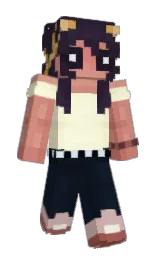 bleached cedar and ebony Minecraft skin — Slim model — first worn by _whispr
