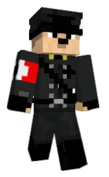 outer space and white Minecraft skin — Classic model