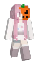 vista white and dawn pink Minecraft skin — Slim model — first worn by Ummie