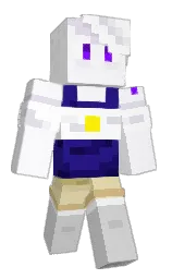 whisper and white Minecraft skin — Classic model