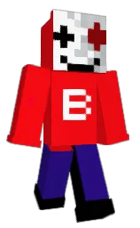 red and blue gem Minecraft skin — Classic model