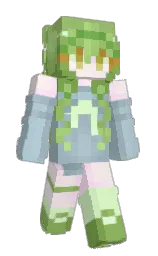 chelsea cucumber and black Minecraft skin — Slim model