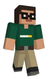 black and whiskey Minecraft skin — Slim model — first worn by AllMightyElmo