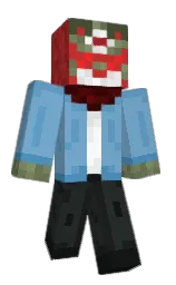 glacier and outer space Minecraft skin — Classic model — first worn by THEGAVINSPY
