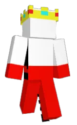white and red Minecraft skin — Classic model