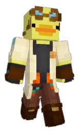 confetti and citrine white Minecraft skin — Classic model