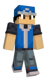 denim and shuttle gray Minecraft skin — Slim model