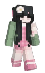 emmerse's Minecraft skin wearing the Aurora cape