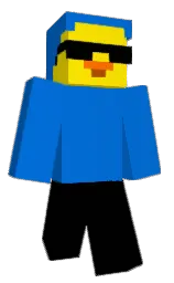 turbo and science blue Minecraft skin — Classic model — first worn by GabDuckyy