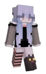 lola and lavender gray Minecraft skin — Slim model — first worn by Myrinnaa