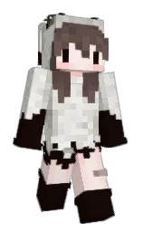 crowshead and forget me not Minecraft skin — Slim model