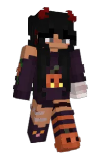 Front of booSilver's skin