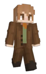 old copper and spice Minecraft skin — Slim model — first worn by Kazwa