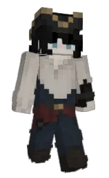 ebony clay and cod gray Minecraft skin — Slim model — first worn by TaxEvade