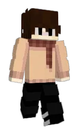 black and chalky Minecraft skin — Slim model