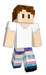 frangipani and white Minecraft skin — Slim model