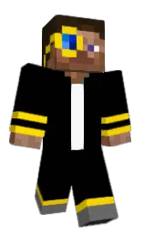 black and jacarta Minecraft skin — Classic model