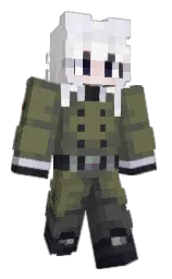 go ben and fuscous gray Minecraft skin — Slim model — first worn by ItsZaaki