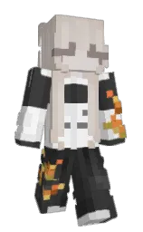 Claaaara's Minecraft skin wearing the Aurora cape