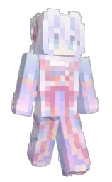 tropical blue and hawkes blue Minecraft skin — Slim model — first worn by Yunn__nn