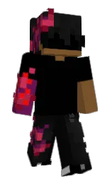 black and disco Minecraft skin — Slim model