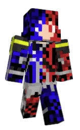 black and tall poppy Minecraft skin — Classic model