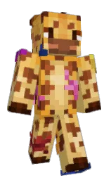 Coraffe's Minecraft skin wearing the Aurora cape