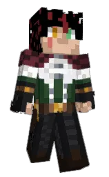 black and woodsmoke Minecraft skin — Classic model
