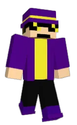 CommonLuca's Minecraft skin wearing the Purple Heart cape