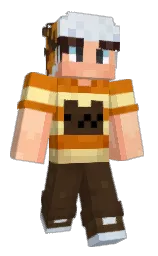 metallic bronze and black marlin Minecraft skin — Classic model — first worn by Zlawgfrr