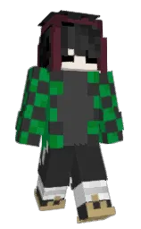 mine shaft and black Minecraft skin — Slim model — first worn by Caspiar
