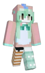clam shell and beauty bush Minecraft skin — Slim model — first worn by FLiNTLiKE