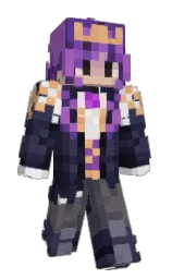 amethyst and ebony clay Minecraft skin — Slim model