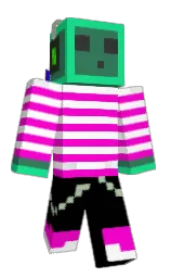 black and white Minecraft skin — Classic model