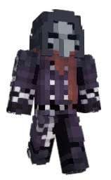 CoroneCorvidae's Minecraft skin wearing the Pan cape