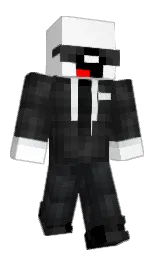 white and mine shaft Minecraft skin — Classic model — first worn by dzxxo