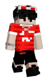 black and white Minecraft skin — Slim model — first worn by SzymciuOnFire___